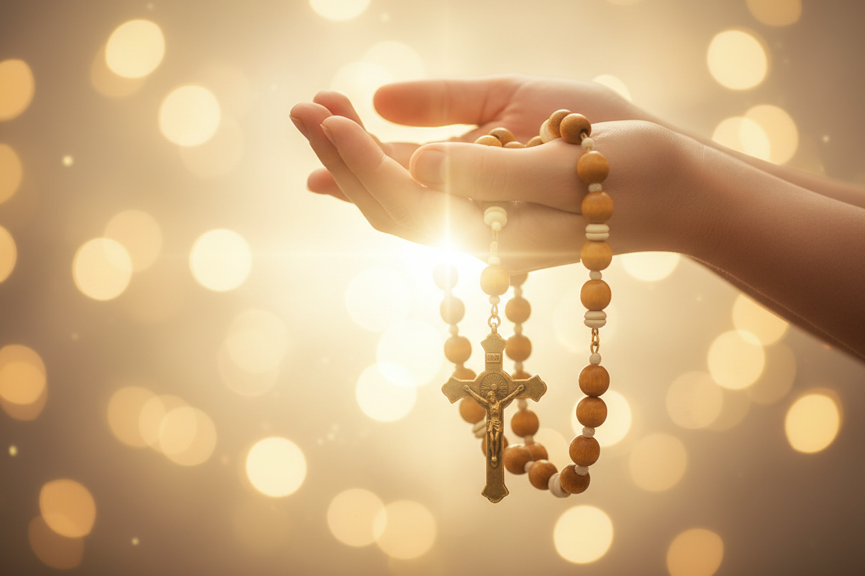 Comment prier le chapelet avec Jésus : Guide pas à pas pour les débutants Lumière de Jésus