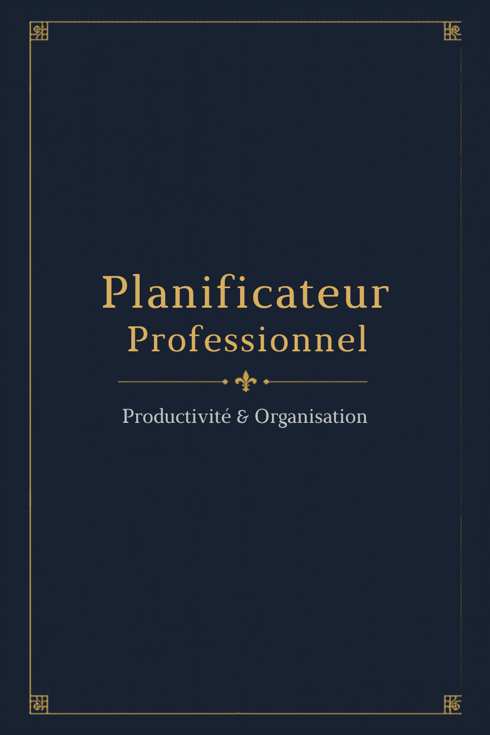 Agenda Planificateur Professionnel - 12 Pages Imprimables Lumière de Jésus