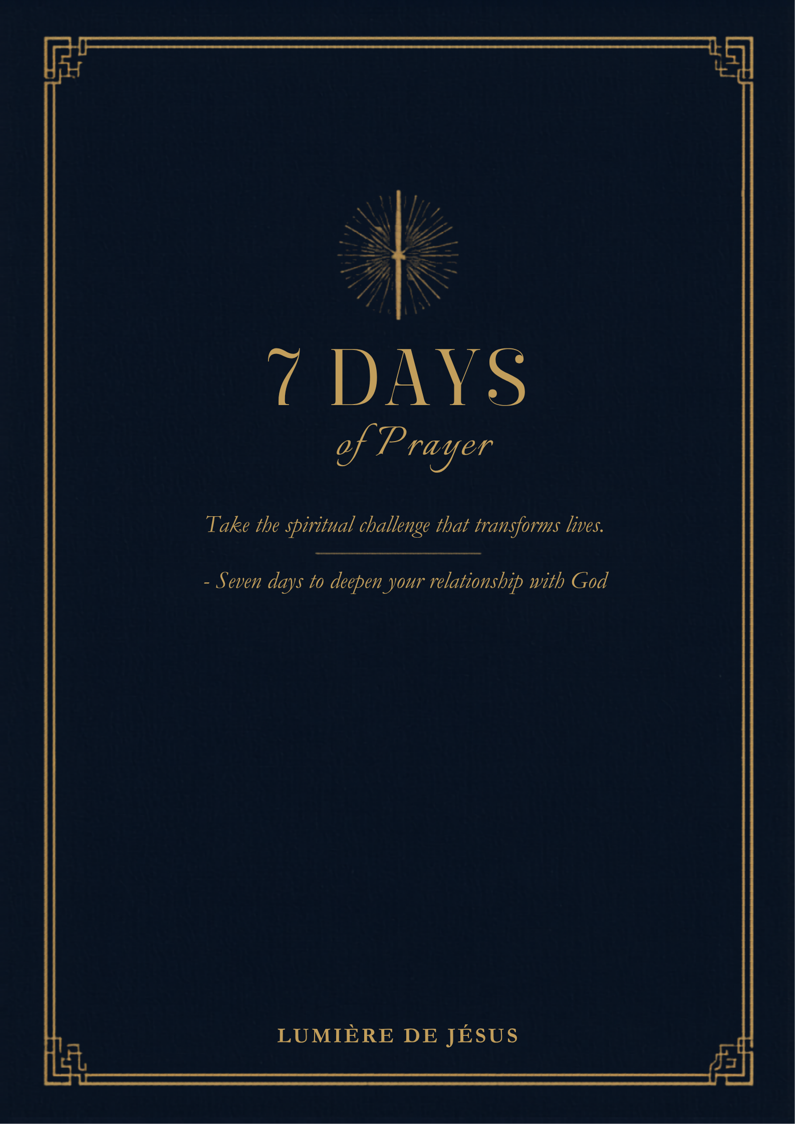7 Days of Prayer — Transformative Spiritual Challenge