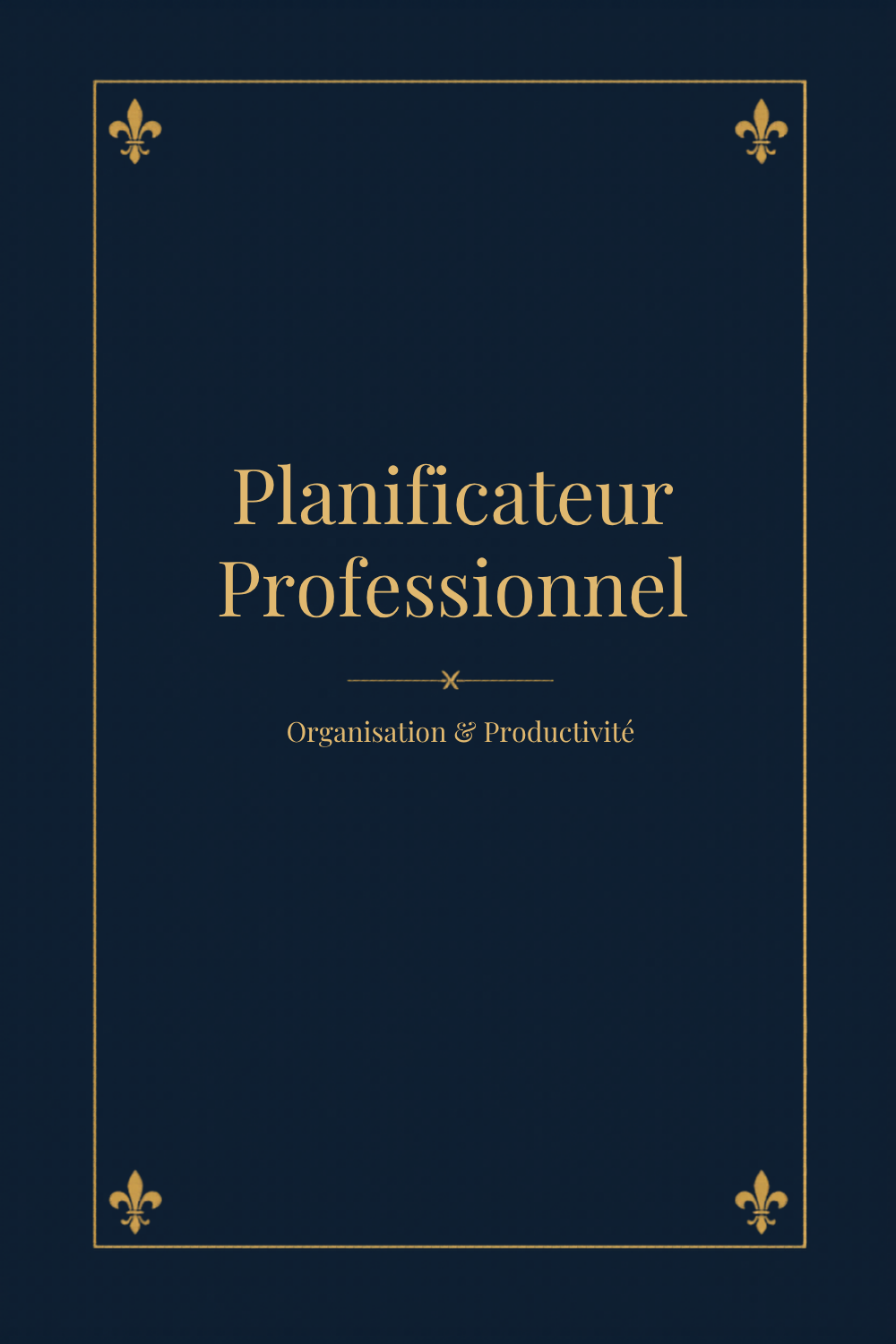 Agenda Planificateur Professionnel - 12 Pages Imprimables Lumière de Jésus