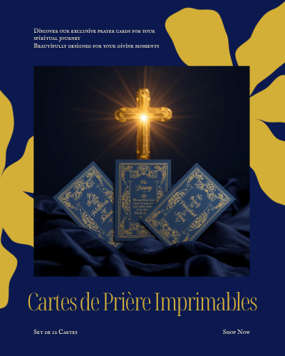 Cartes de Prière Imprimables – Set de 12 Cartes Lumière de Jésus